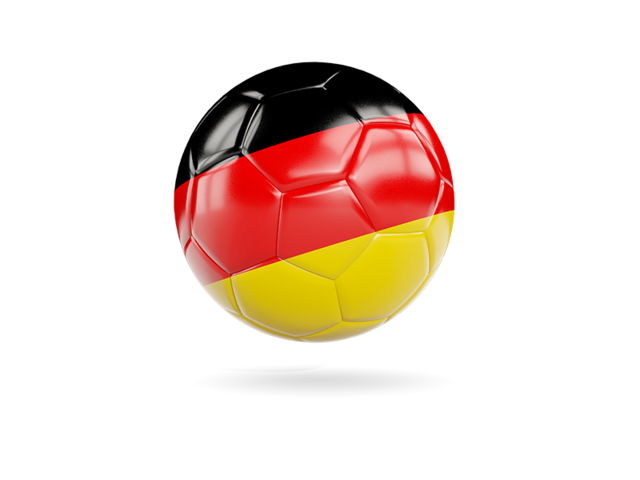 Глянцевый футбольный мяч. Скачать флаг. Германия