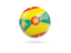 Grenada. Glossy soccer ball. Download icon.