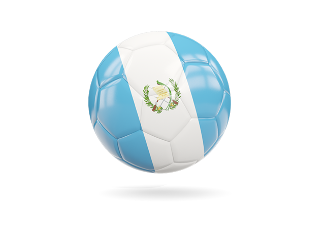 Глянцевый футбольный мяч. Скачать флаг. Гватемала