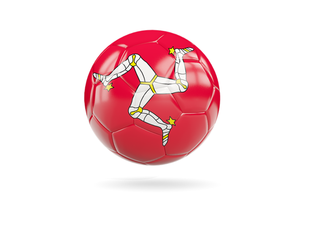 Glossy soccer ball. Download flag icon of Isle of Man at PNG format