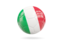 Italy. Glossy soccer ball. Download icon.