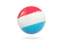 Luxembourg. Glossy soccer ball. Download icon.