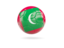 Maldives. Glossy soccer ball. Download icon.