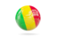 Mali. Glossy soccer ball. Download icon.