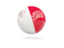 Malta. Glossy soccer ball. Download icon.