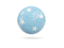 Micronesia. Glossy soccer ball. Download icon.