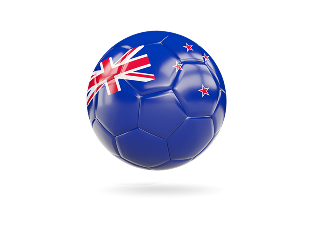 Glossy soccer ball. Download flag icon of New Zealand at PNG format