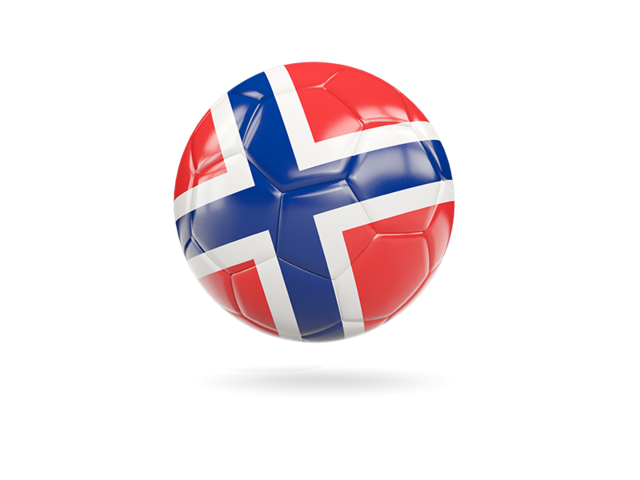 Glossy soccer ball. Download flag icon of Norway at PNG format