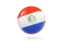 Paraguay. Glossy soccer ball. Download icon.