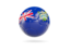 Pitcairn Islands. Glossy soccer ball. Download icon.