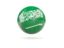 Saudi Arabia. Glossy soccer ball. Download icon.