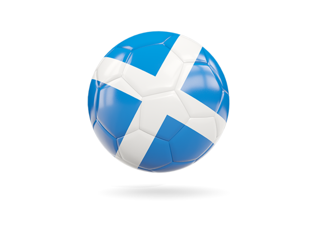 Glossy soccer ball. Download flag icon of Scotland at PNG format