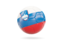 Slovenia. Glossy soccer ball. Download icon.