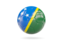 Solomon Islands. Glossy soccer ball. Download icon.