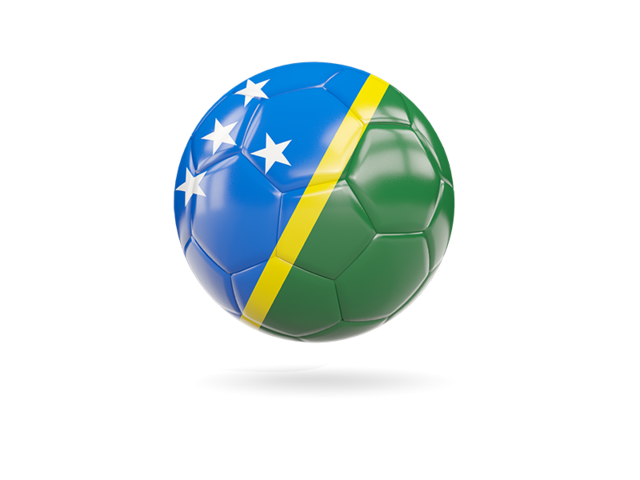 Glossy soccer ball. Download flag icon of Solomon Islands at PNG format