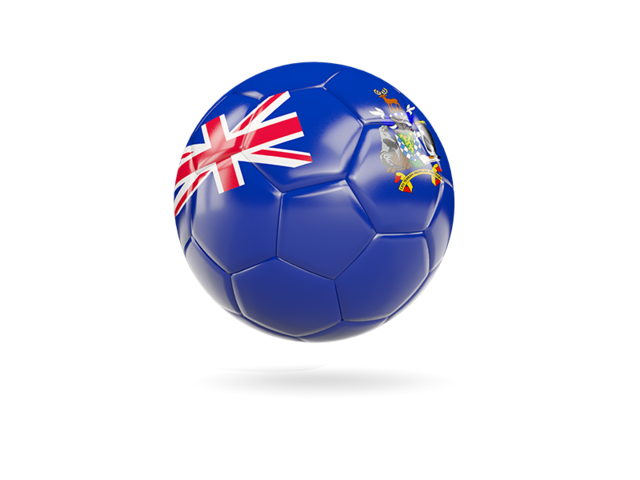 Глянцевый футбольный мяч. Скачать флаг. Южная Георгия и Южные Сандвичевы острова