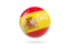 Spain. Glossy soccer ball. Download icon.