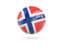 Svalbard and Jan Mayen. Glossy soccer ball. Download icon.