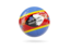 Swaziland. Glossy soccer ball. Download icon.