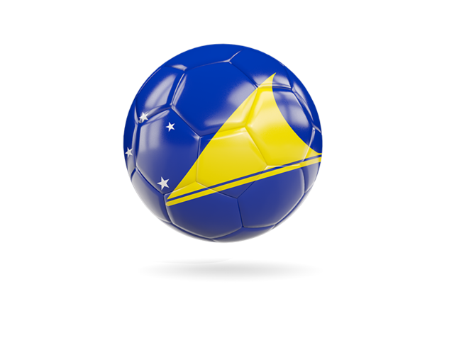 Glossy soccer ball. Download flag icon of Tokelau at PNG format