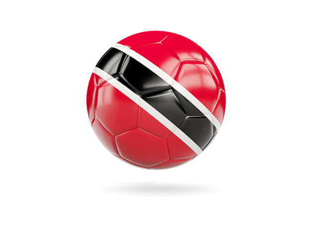 Glossy soccer ball. Download flag icon of Trinidad and Tobago at PNG format