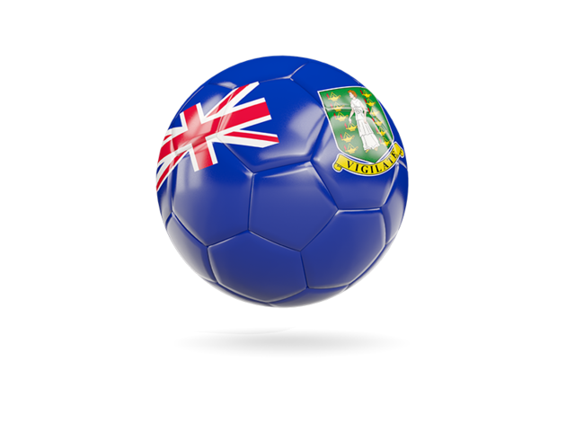 Glossy soccer ball. Download flag icon of Virgin Islands at PNG format