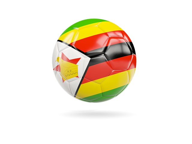 Glossy soccer ball. Download flag icon of Zimbabwe at PNG format