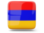 Armenia. Glossy square icon. Download icon.