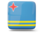 Aruba. Glossy square icon. Download icon.