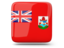 Bermuda. Glossy square icon. Download icon.