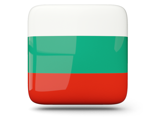 Glossy square icon. Download flag icon of Bulgaria at PNG format