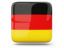 Germany. Glossy square icon. Download icon.