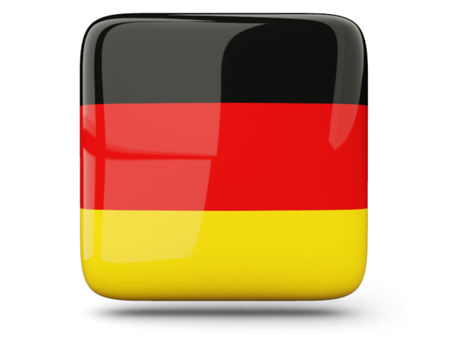 Glossy square icon. Download flag icon of Germany at PNG format