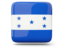 Honduras. Glossy square icon. Download icon.
