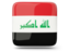Республика Ирак. Глянцевая квадратная иконка. Скачать иконку.