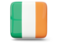 Ireland. Glossy square icon. Download icon.