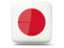 Japan. Glossy square icon. Download icon.