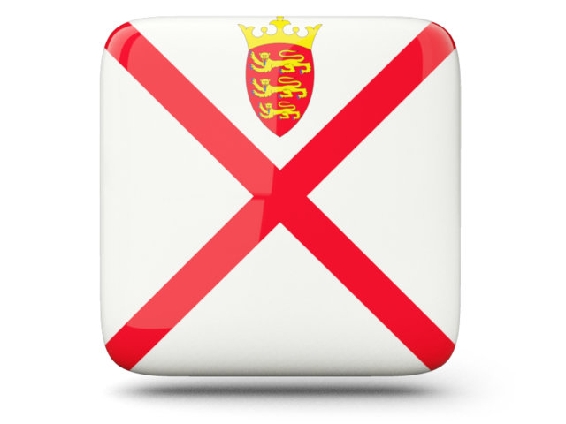 Glossy square icon. Download flag icon of Jersey at PNG format
