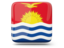 Kiribati. Glossy square icon. Download icon.