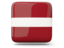 Latvia. Glossy square icon. Download icon.