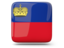 Liechtenstein. Glossy square icon. Download icon.