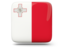 Malta. Glossy square icon. Download icon.