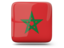 Morocco. Glossy square icon. Download icon.