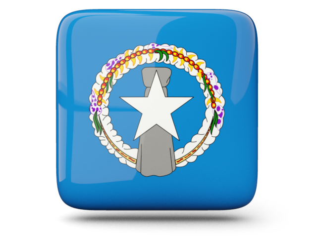 Glossy square icon. Download flag icon of Northern Mariana Islands at PNG format