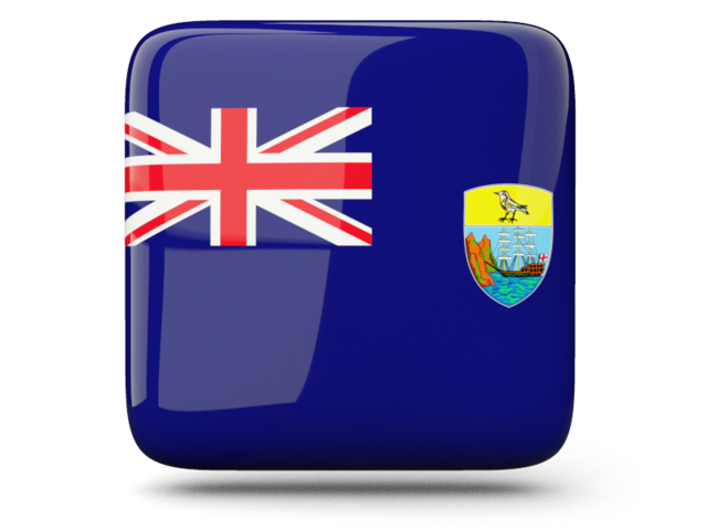 Glossy square icon. Download flag icon of Saint Helena at PNG format