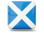 Scotland. Glossy square icon. Download icon.