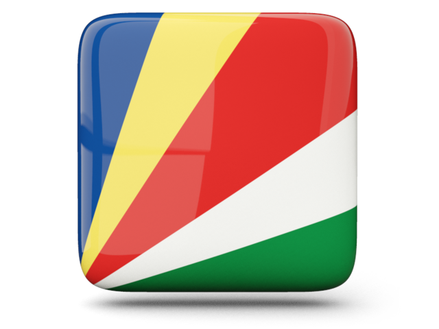 Glossy square icon. Download flag icon of Seychelles at PNG format