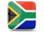 South Africa. Glossy square icon. Download icon.