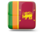 Sri Lanka. Glossy square icon. Download icon.
