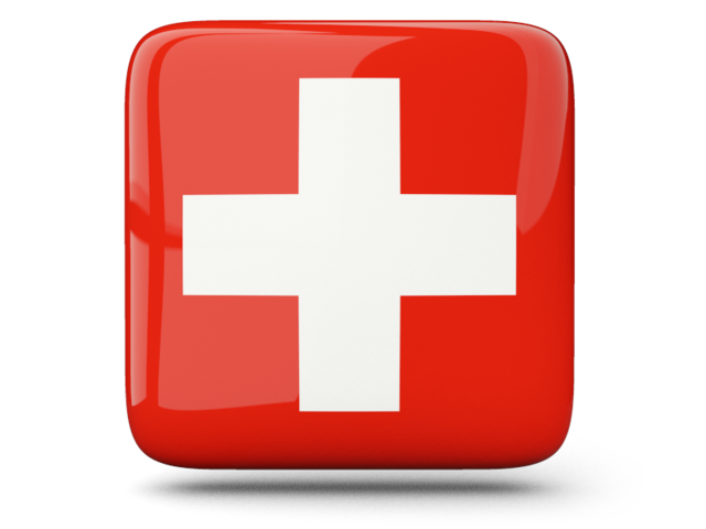 Glossy square icon. Download flag icon of Switzerland at PNG format